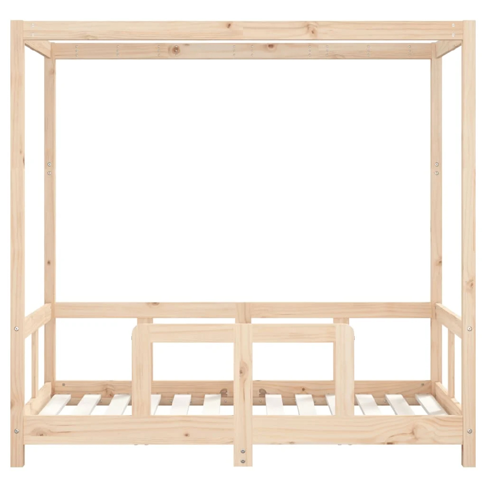 Burwell 70x140cm Wooden Children Bed In Natural
