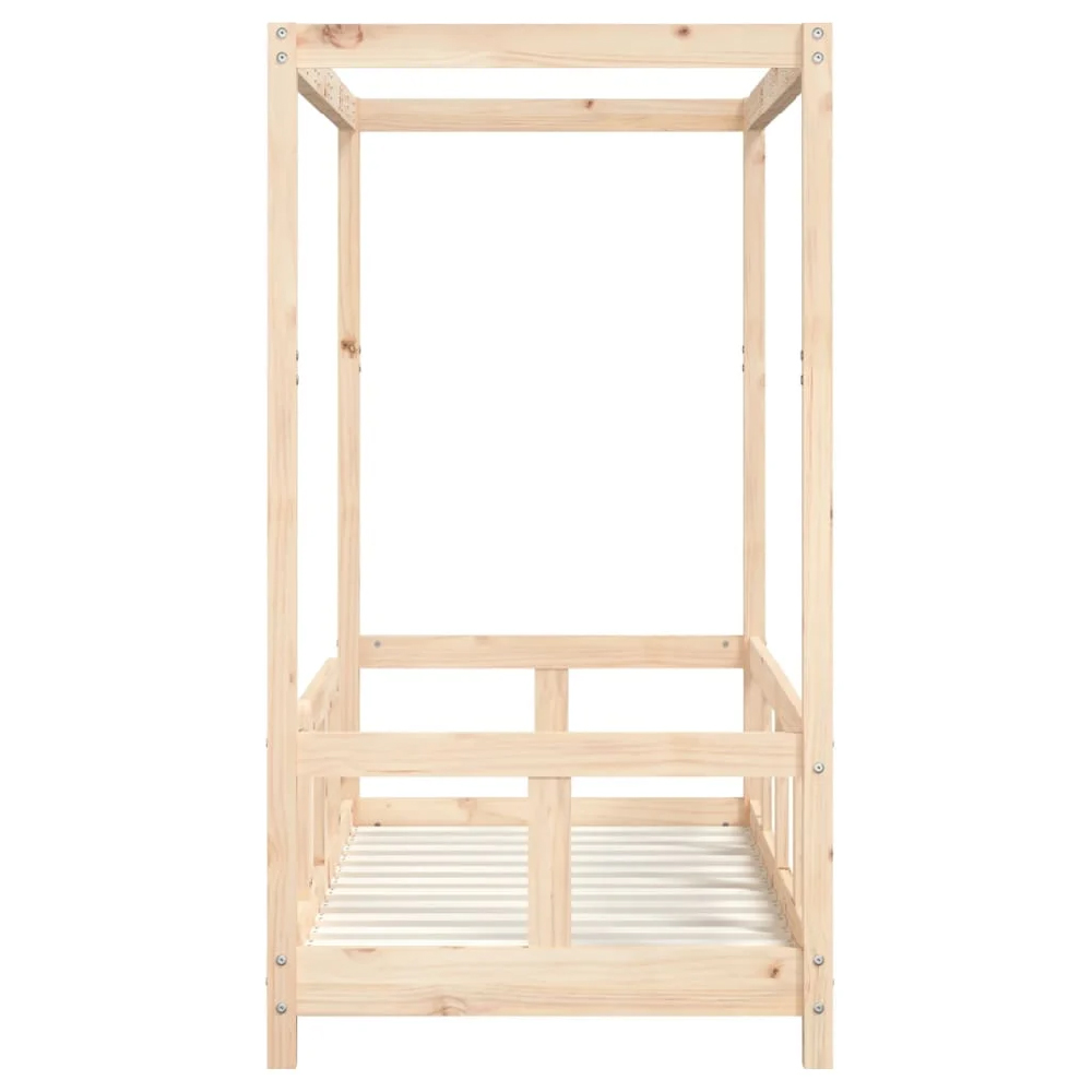 Burwell 70x140cm Wooden Children Bed In Natural