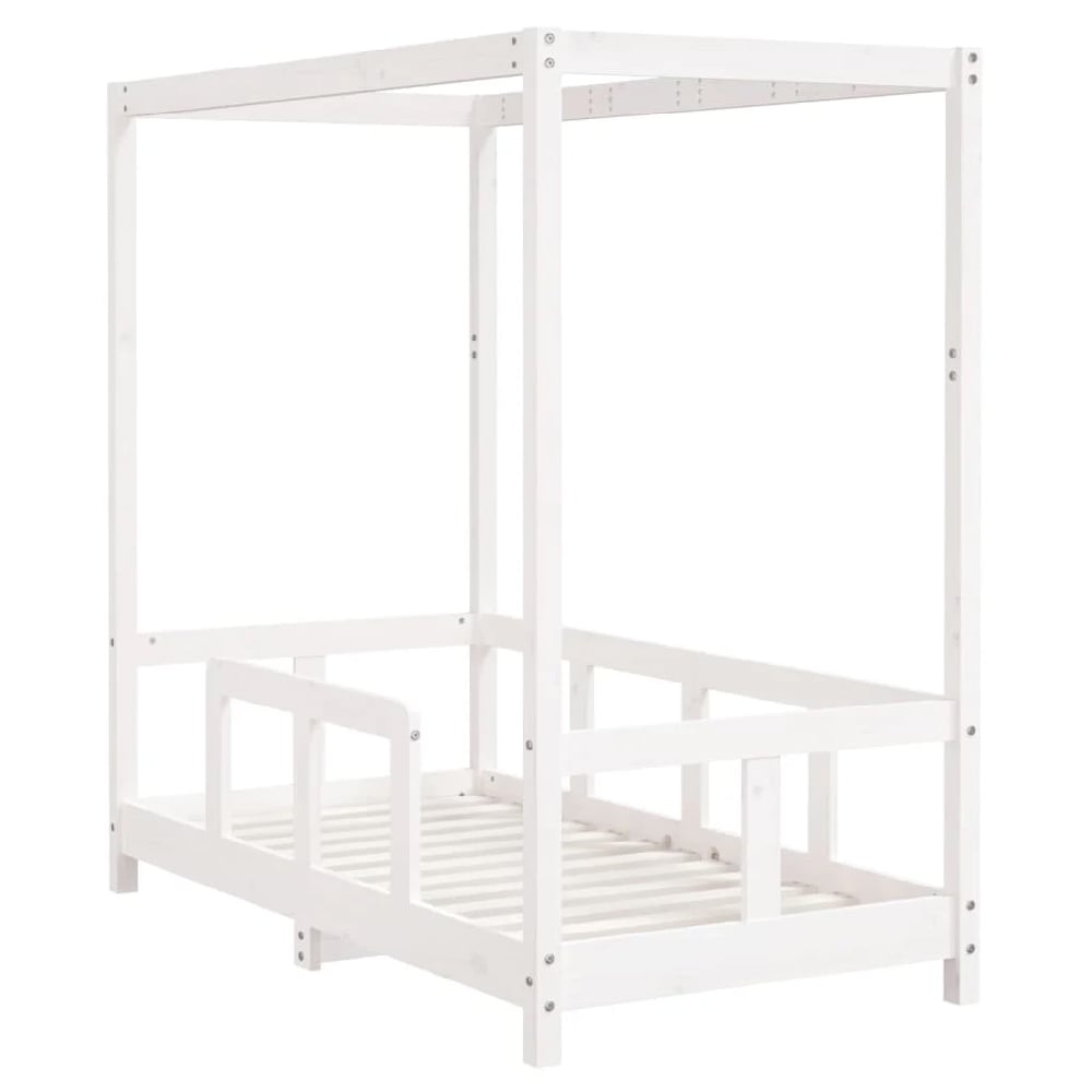 Burwell 70x140cm Wooden Children Bed In White