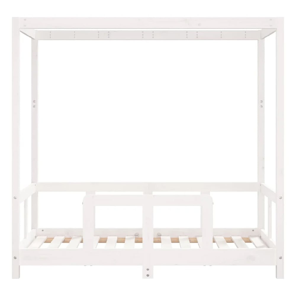 Burwell 70x140cm Wooden Children Bed In White