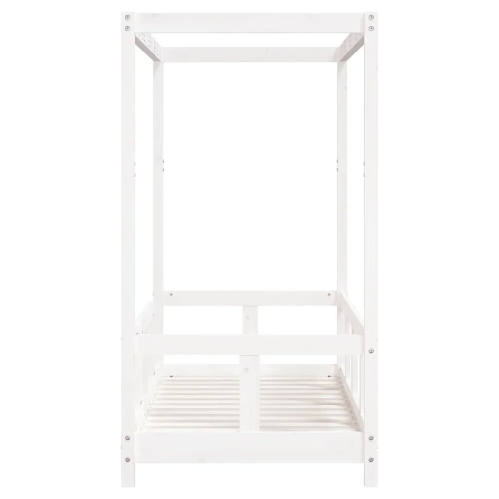 Burwell 70x140cm Wooden Children Bed In White