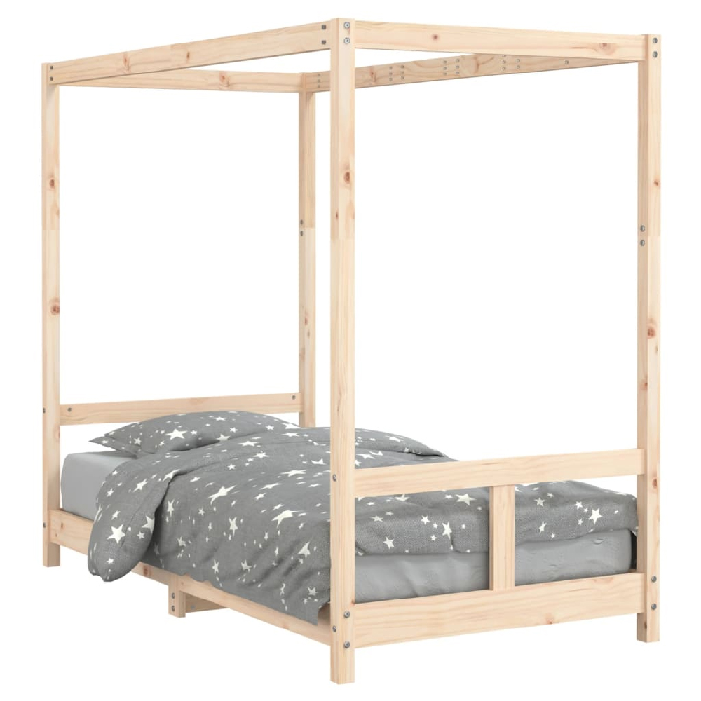 Burwell 80x160cm Wooden Children Bed In Natural