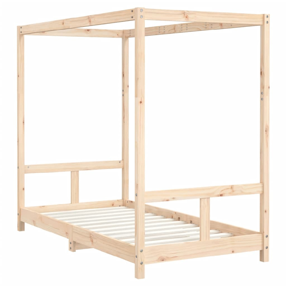 Burwell 80x160cm Wooden Children Bed In Natural