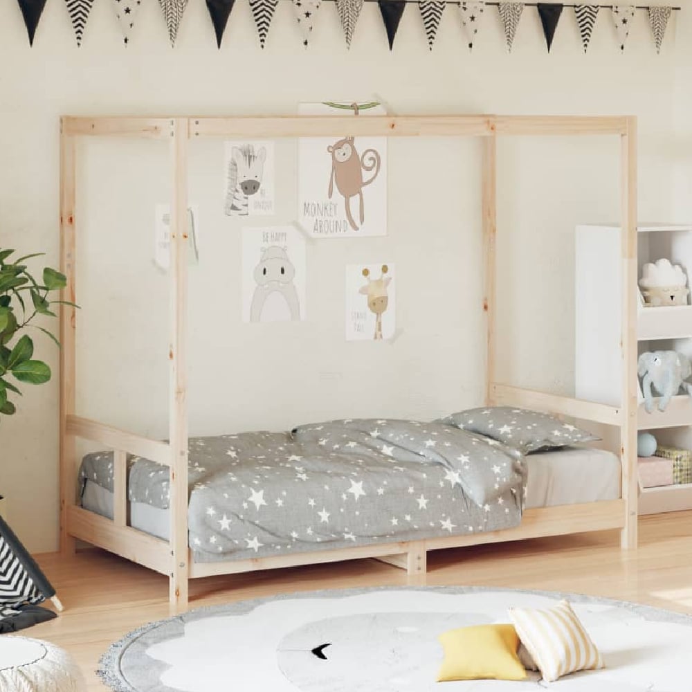 Read more about Burwell 80x160cm wooden children bed in natural