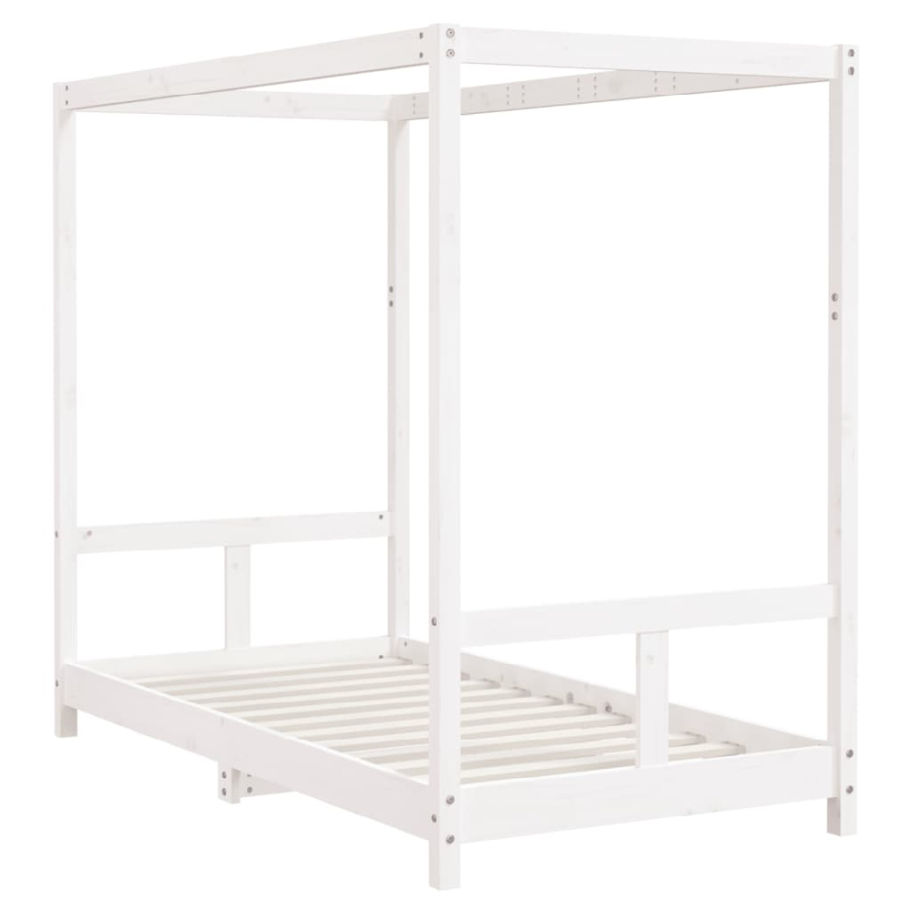 Burwell 80x160cm Wooden Children Bed In White