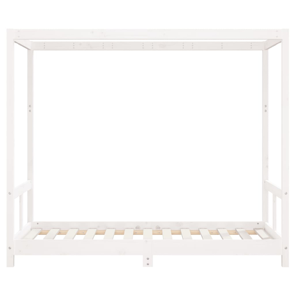 Burwell 80x160cm Wooden Children Bed In White