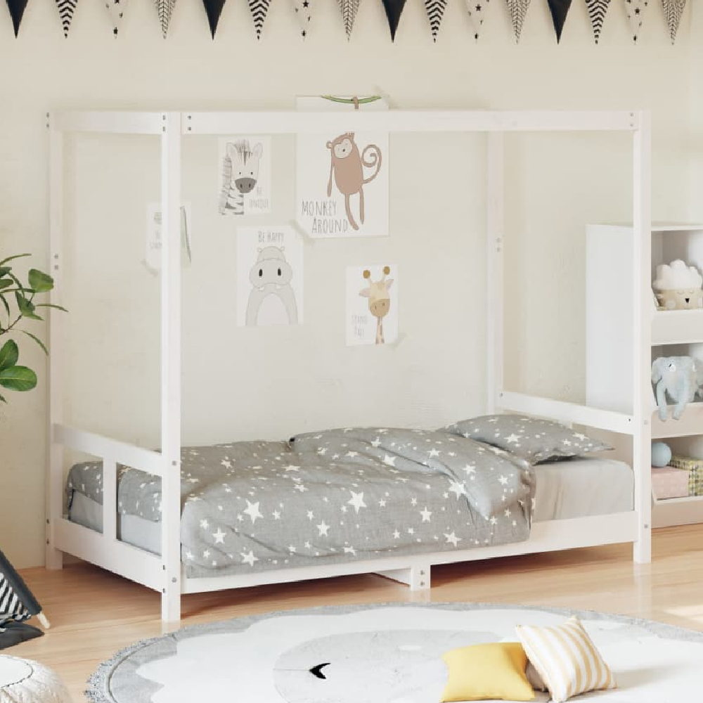 Read more about Burwell 80x160cm wooden children bed in white