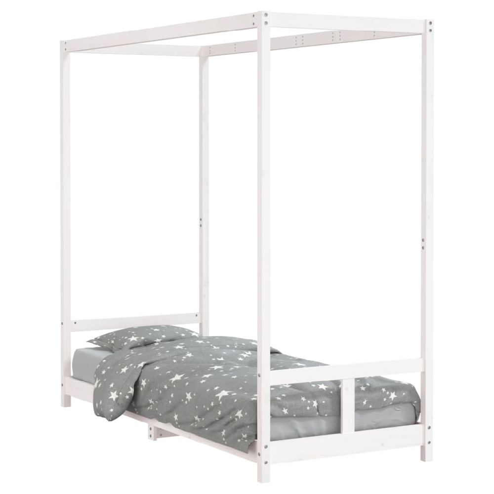 Burwell 80x200cm Wooden Children Bed In White