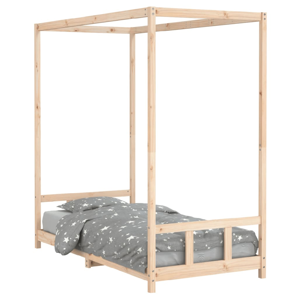 Burwell 90x190cm Wooden Children Bed In Natural