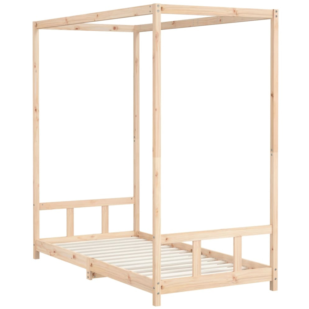 Burwell 90x190cm Wooden Children Bed In Natural