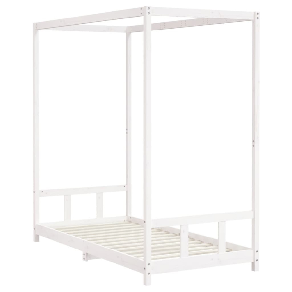 Burwell 90x190cm Wooden Children Bed In White