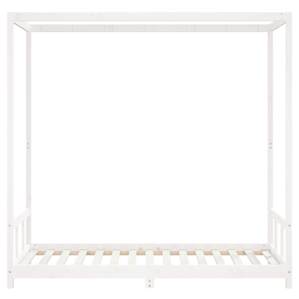 Burwell 90x190cm Wooden Children Bed In White