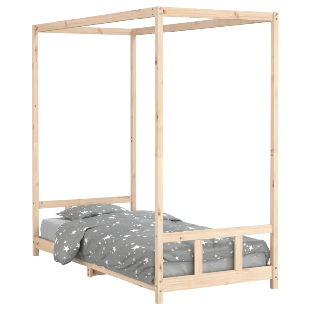 Burwell 90x200cm Wooden Children Bed In Natural
