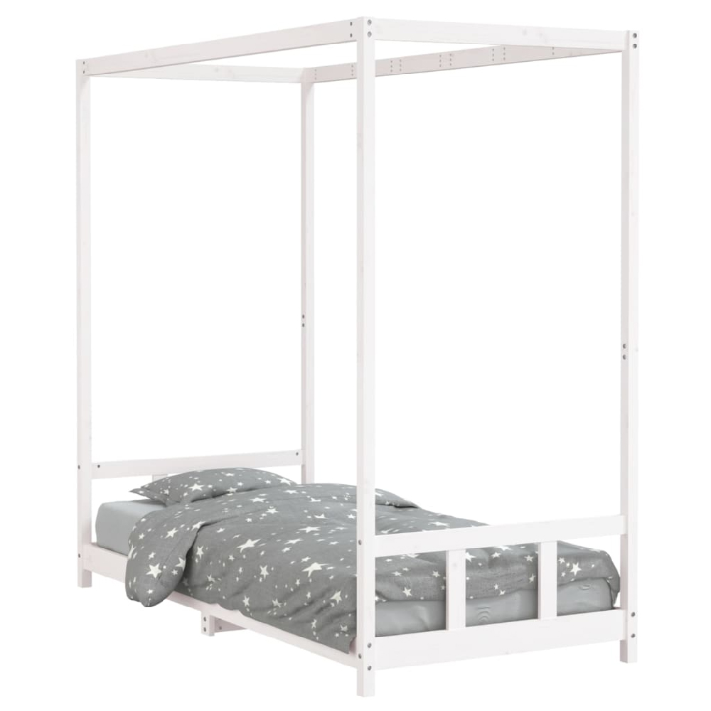 Burwell 90x200cm Wooden Children Bed In White