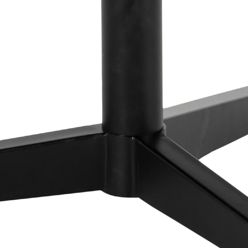 Burwell Ceramic Coffee Table Large With Metal Base In Black