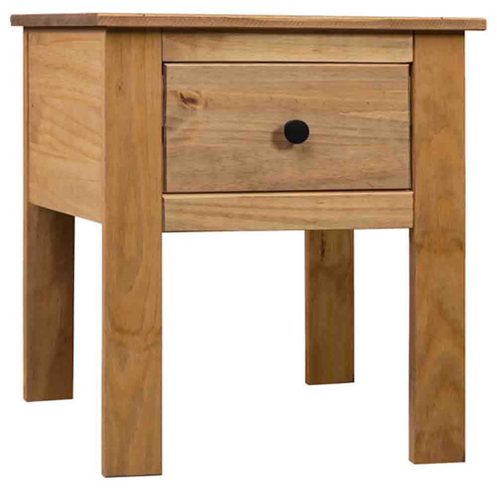 Read more about Bury wooden bedside cabinet with 1 drawer in brown
