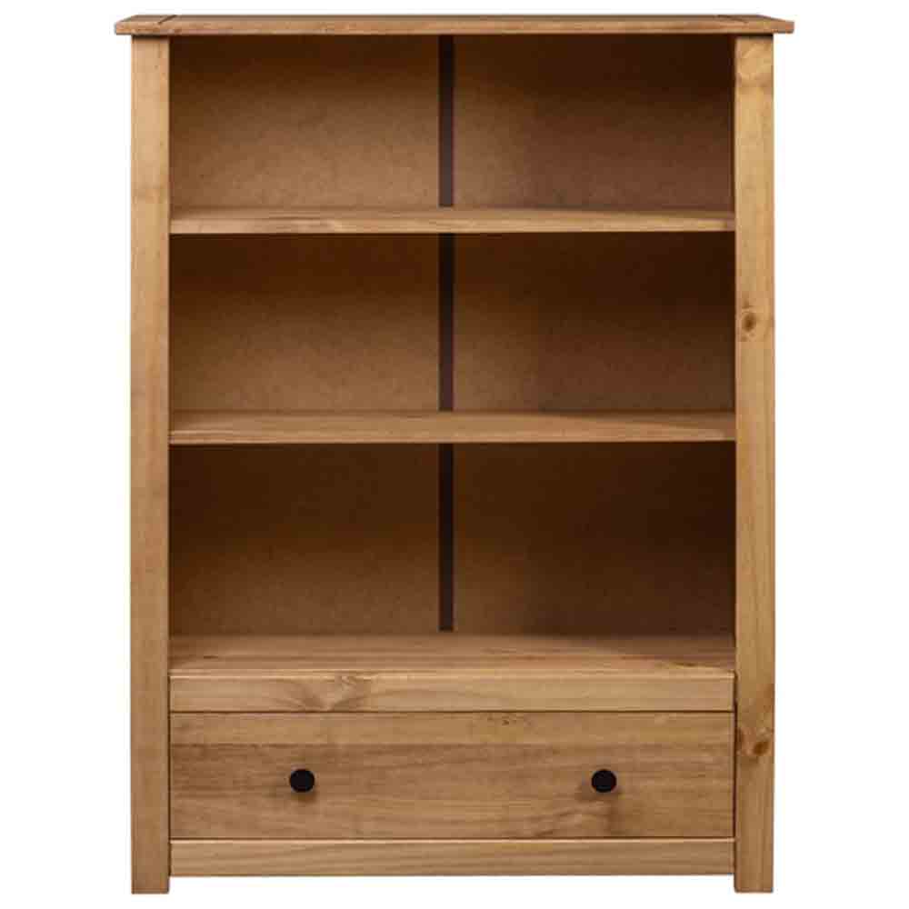 Bury Wooden Bookcase With 1 Door 3 Shelves In Brown
