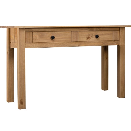 Product photograph of Bury Wooden Console Table With 2 Drawer In Brown from Furniture in Fashion