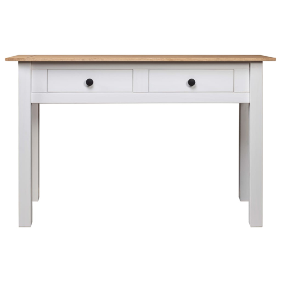 Bury Wooden Console Table With 2 Drawer In White And Brown