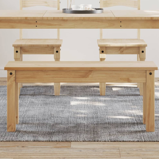 Read more about Bury wooden dining bench in brown