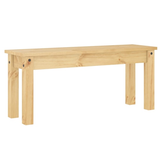 Bury Wooden Dining Bench In Brown