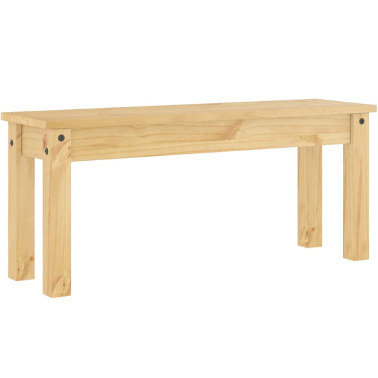 Bury Wooden Dining Bench In Brown