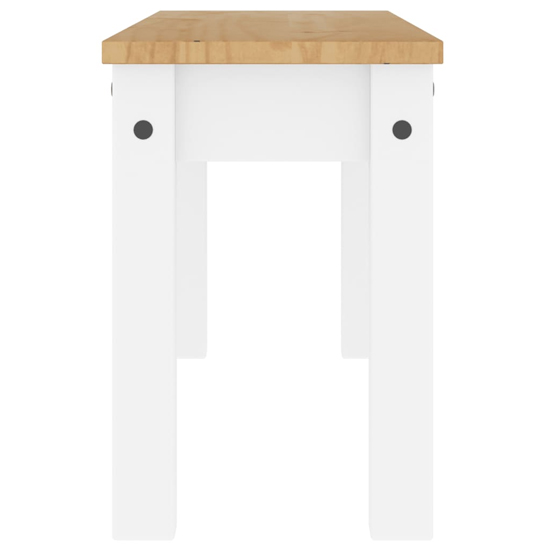 Bury Wooden Dining Bench In White And Brown