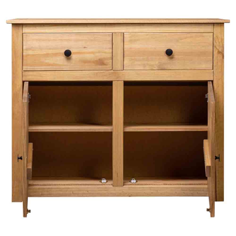 Bury Wooden Sideboard With 2 Doors 2 Drawers In Brown