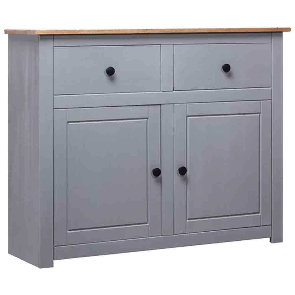 Read more about Bury wooden sideboard with 2 doors 2 drawers in grey and brown