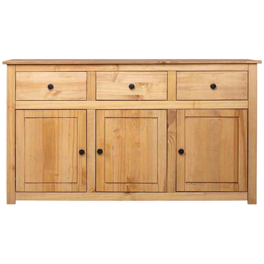 Bury Wooden Sideboard With 3 Doors 3 Drawers In Brown
