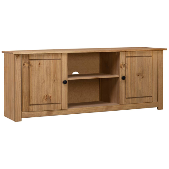 Read more about Bury wooden tv stand with 2 doors in brown