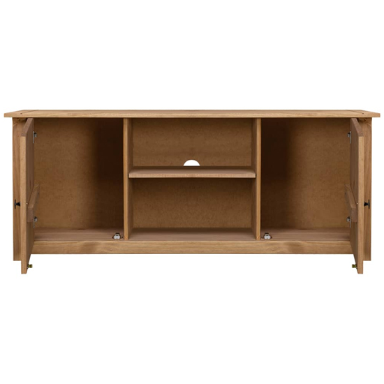 Bury Wooden TV Stand With 2 Doors In Brown
