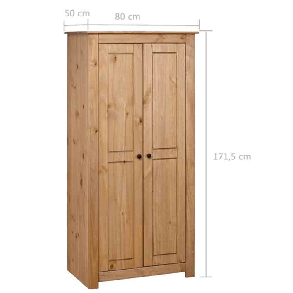 Bury Wooden Wardrobe With 2 Doors In Brown