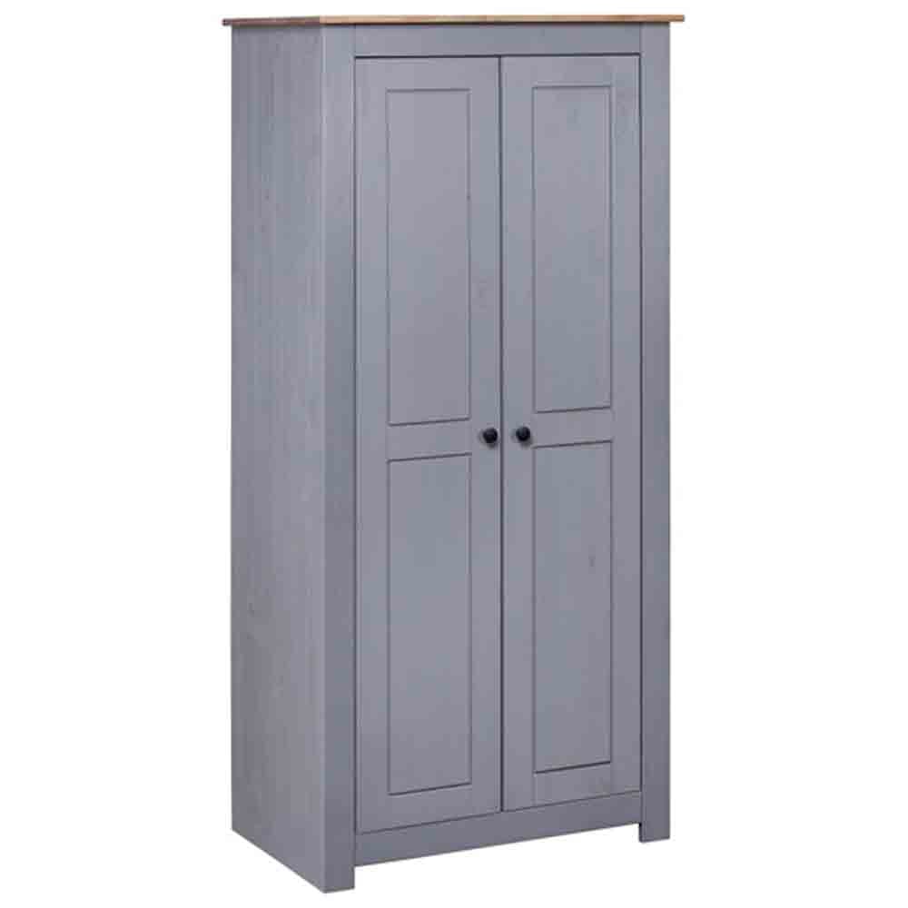Read more about Bury wooden wardrobe with 2 doors in grey and brown