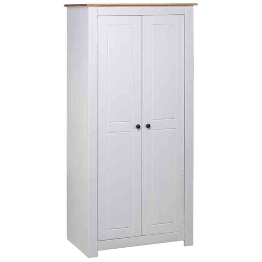 Read more about Bury wooden wardrobe with 2 doors in white and brown