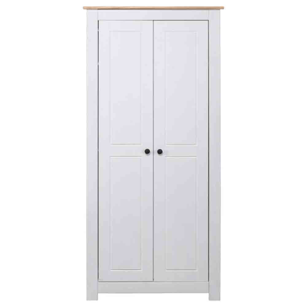 Bury Wooden Wardrobe With 2 Doors In White And Brown