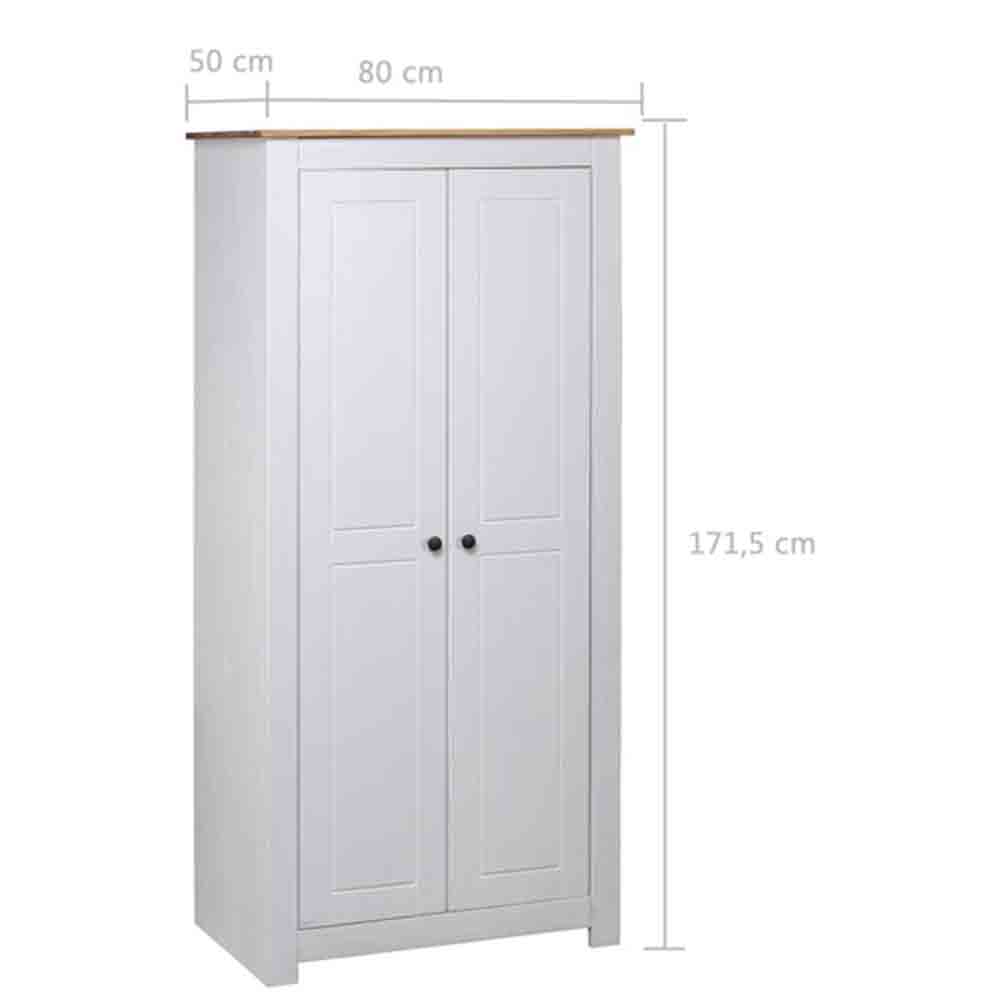 Bury Wooden Wardrobe With 2 Doors In White And Brown
