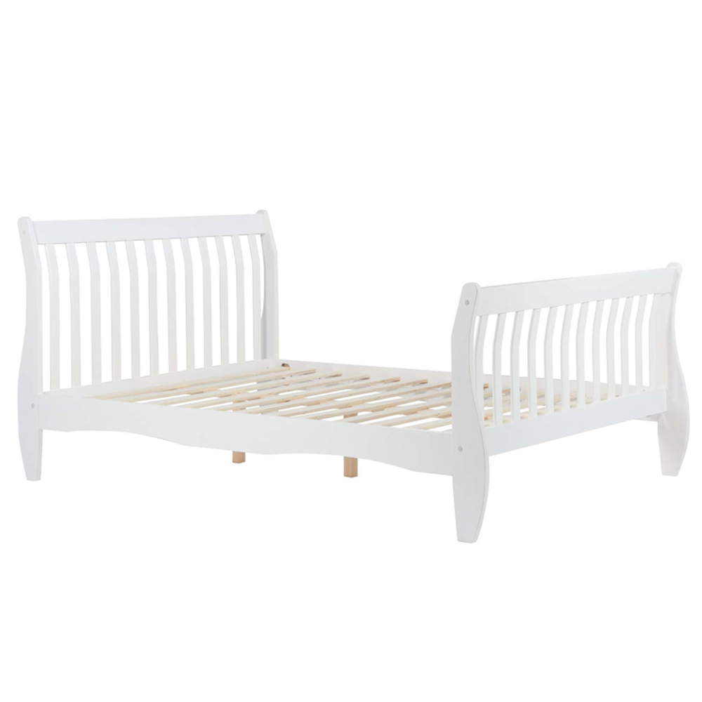 Bushnell Wooden Small Double Bed In White