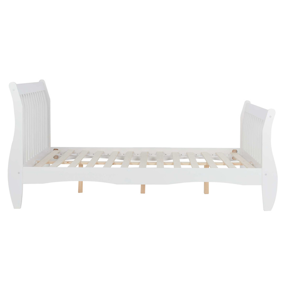 Bushnell Wooden Small Double Bed In White