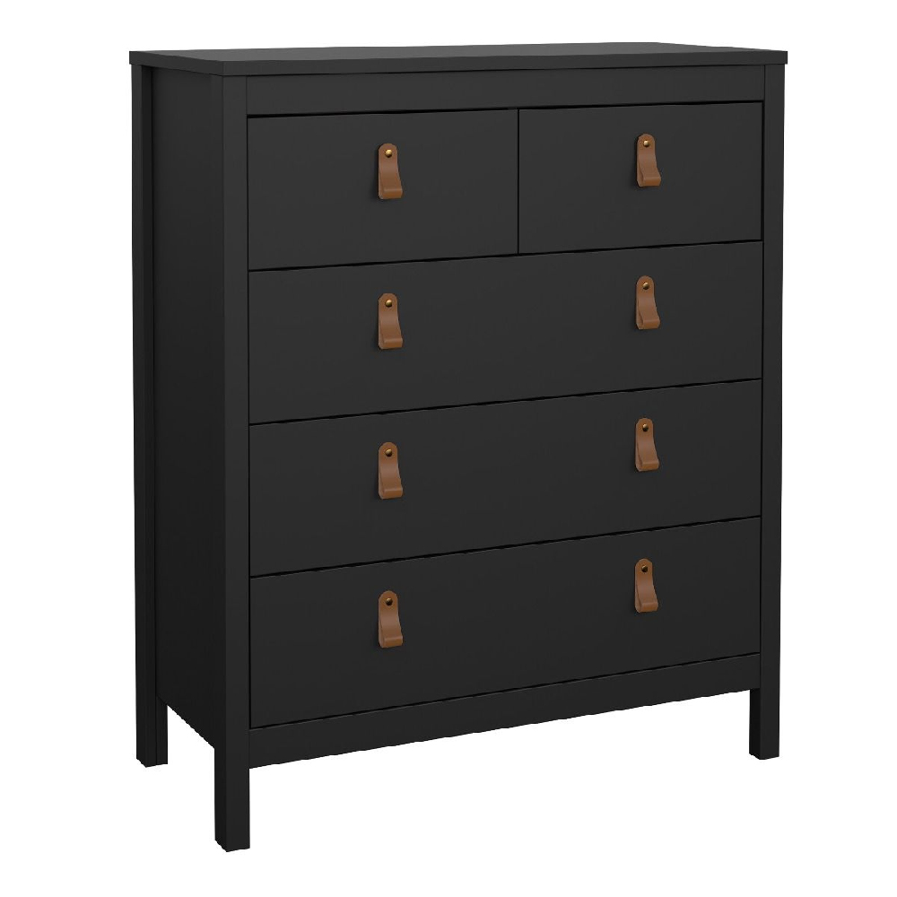 Butler Wooden Bedroom Set With 2 Doors Wardrobe In Black