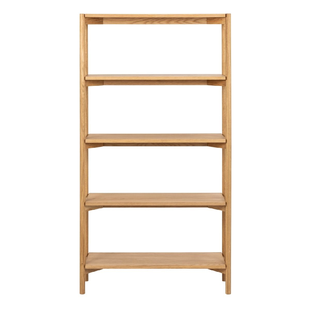Butte Wooden Bookcase With 4 Shelves Tall In Oak