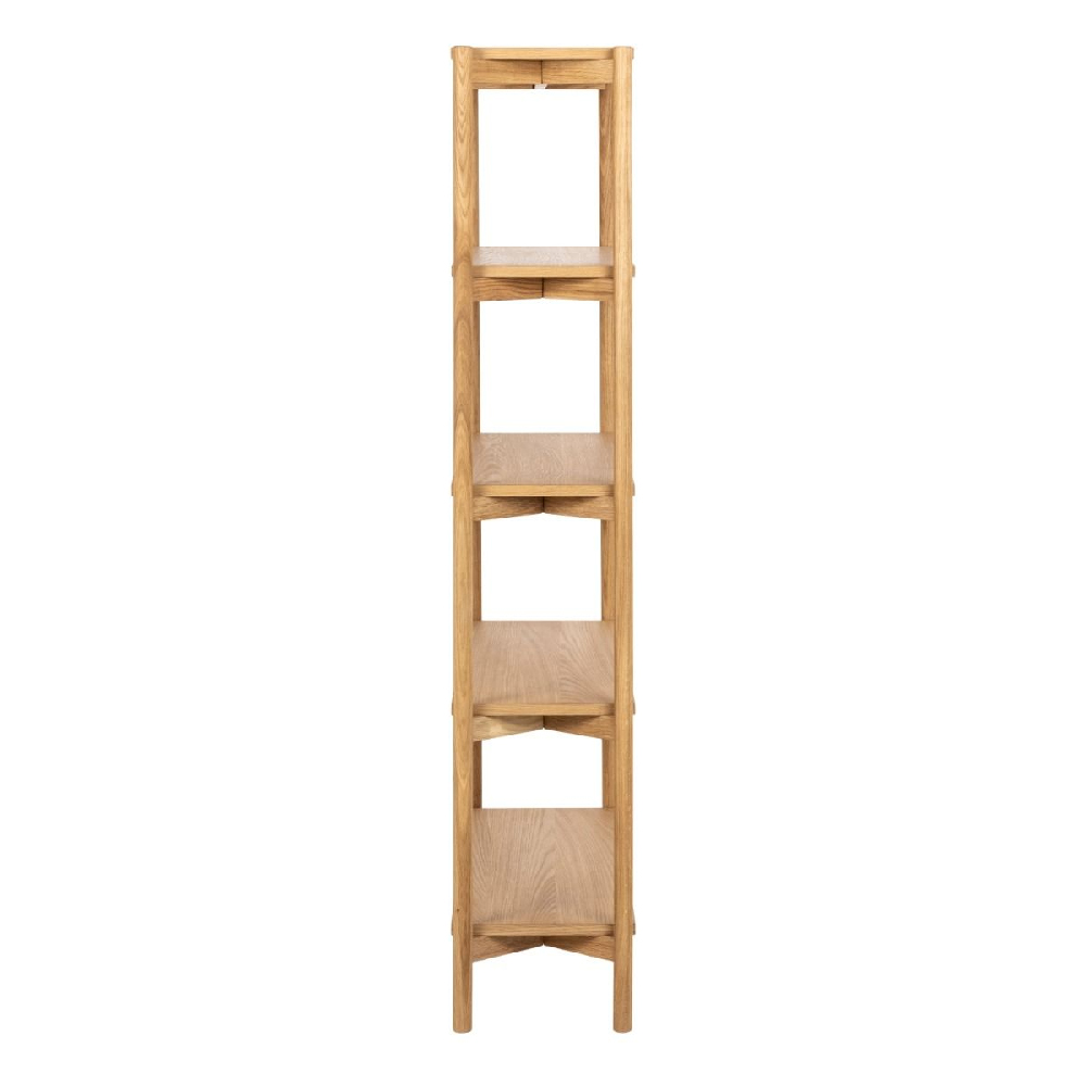Butte Wooden Bookcase With 4 Shelves Tall In Oak