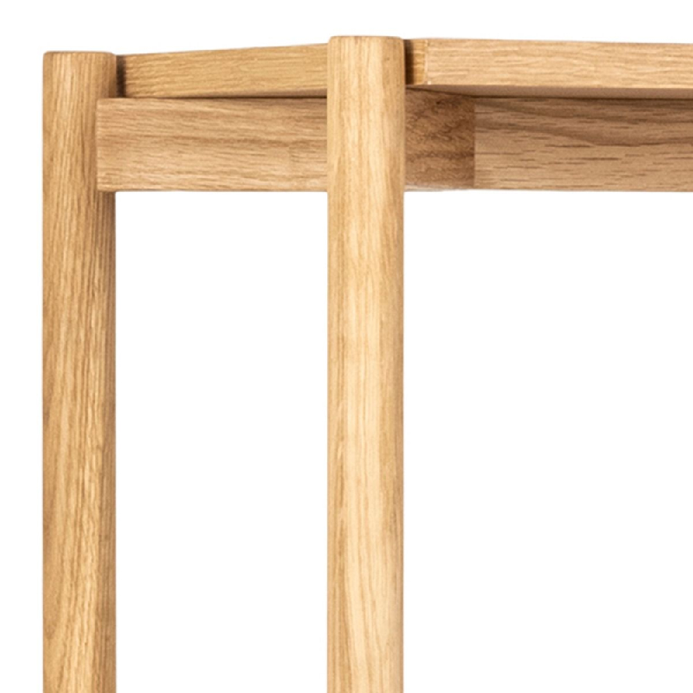 Butte Wooden Bookcase With 4 Shelves Tall In Oak