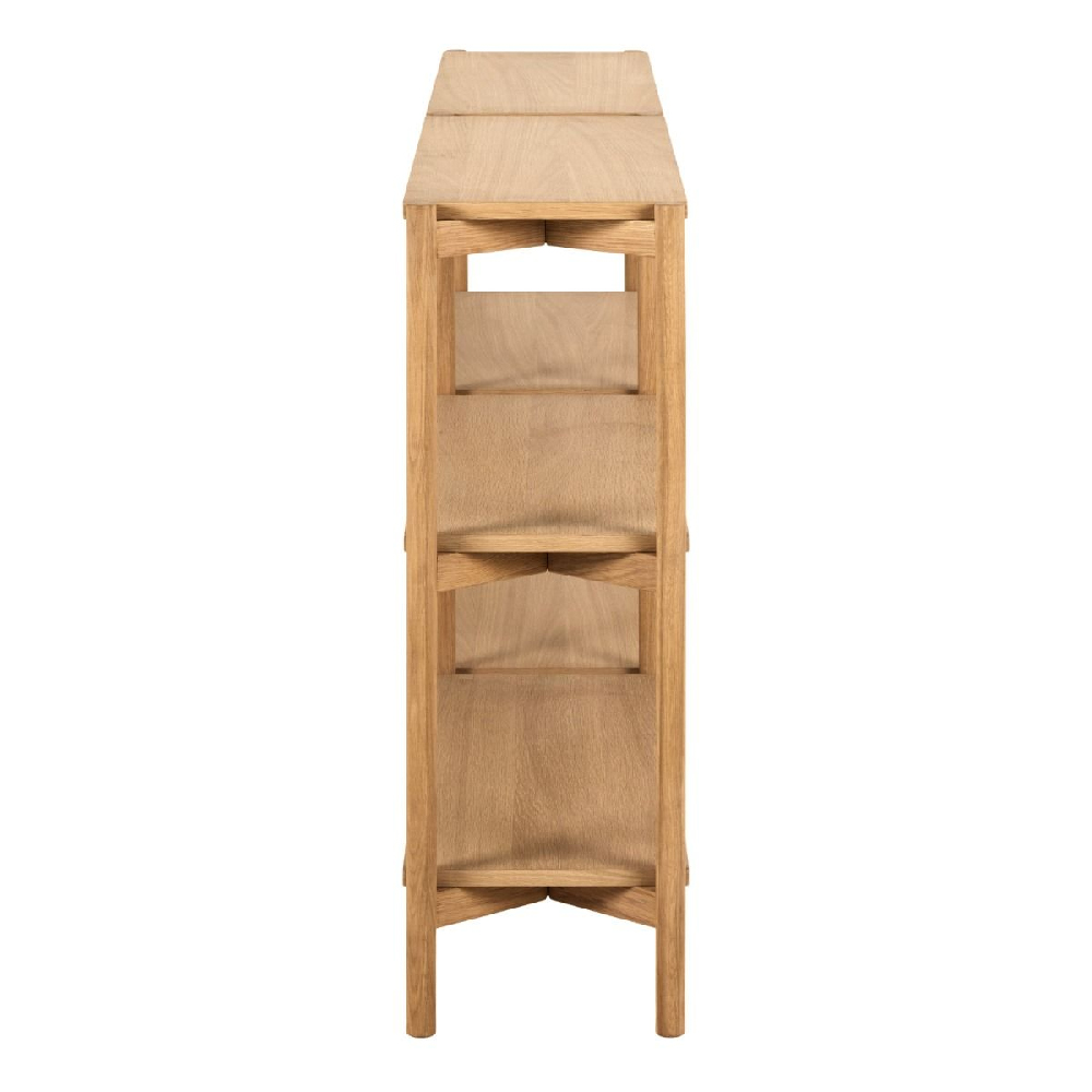 Butte Wooden Bookcase With 4 Shelves Wide In Oak