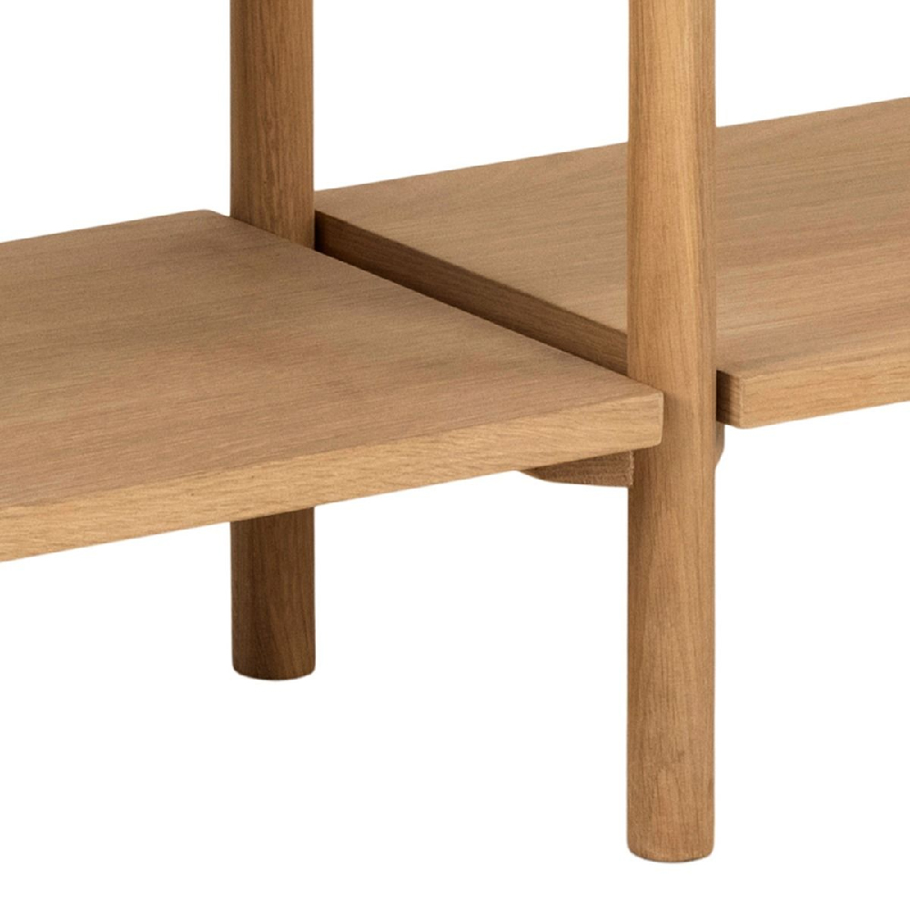 Butte Wooden Bookcase With 4 Shelves Wide In Oak