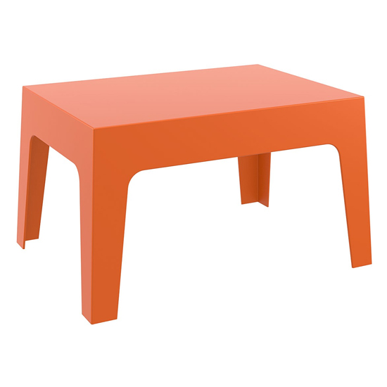 Buxtan Outdoor Stackable Coffee Table In Orange Furniture in Fashion