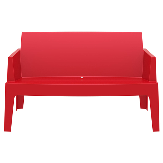 Read more about Buxtan outdoor stackable sofa in red