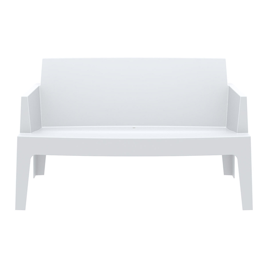 Read more about Buxtan outdoor stackable sofa in white