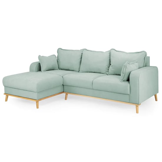Product photograph of Buxton Fabric Left Hand Corner Sofa In Blue from Furniture in Fashion