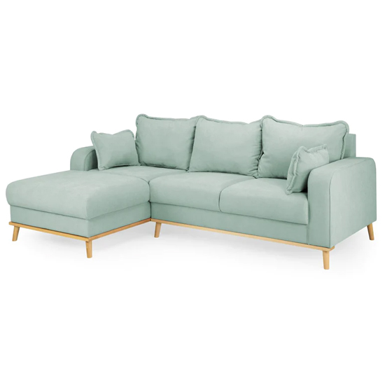 Read more about Buxton fabric left hand corner sofa in blue